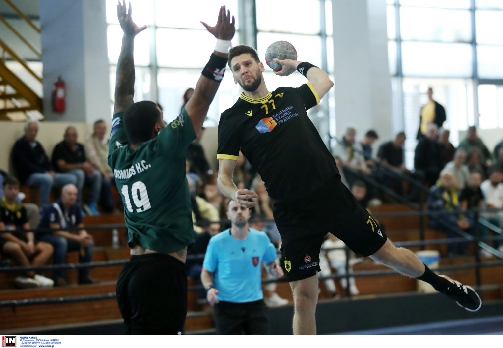Χάντμπολ Ανδρών: Άνετο πέρασμα της ΑΕΚ, 43-21 τον Διομήδης Άργους!
