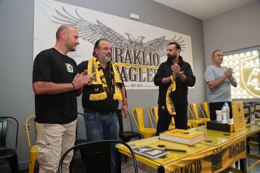 Μουσείο ΑΕΚ Iraklio eagles: «Μεγάλη τιμή για εμάς η παρουσία Ηλιόπουλο»