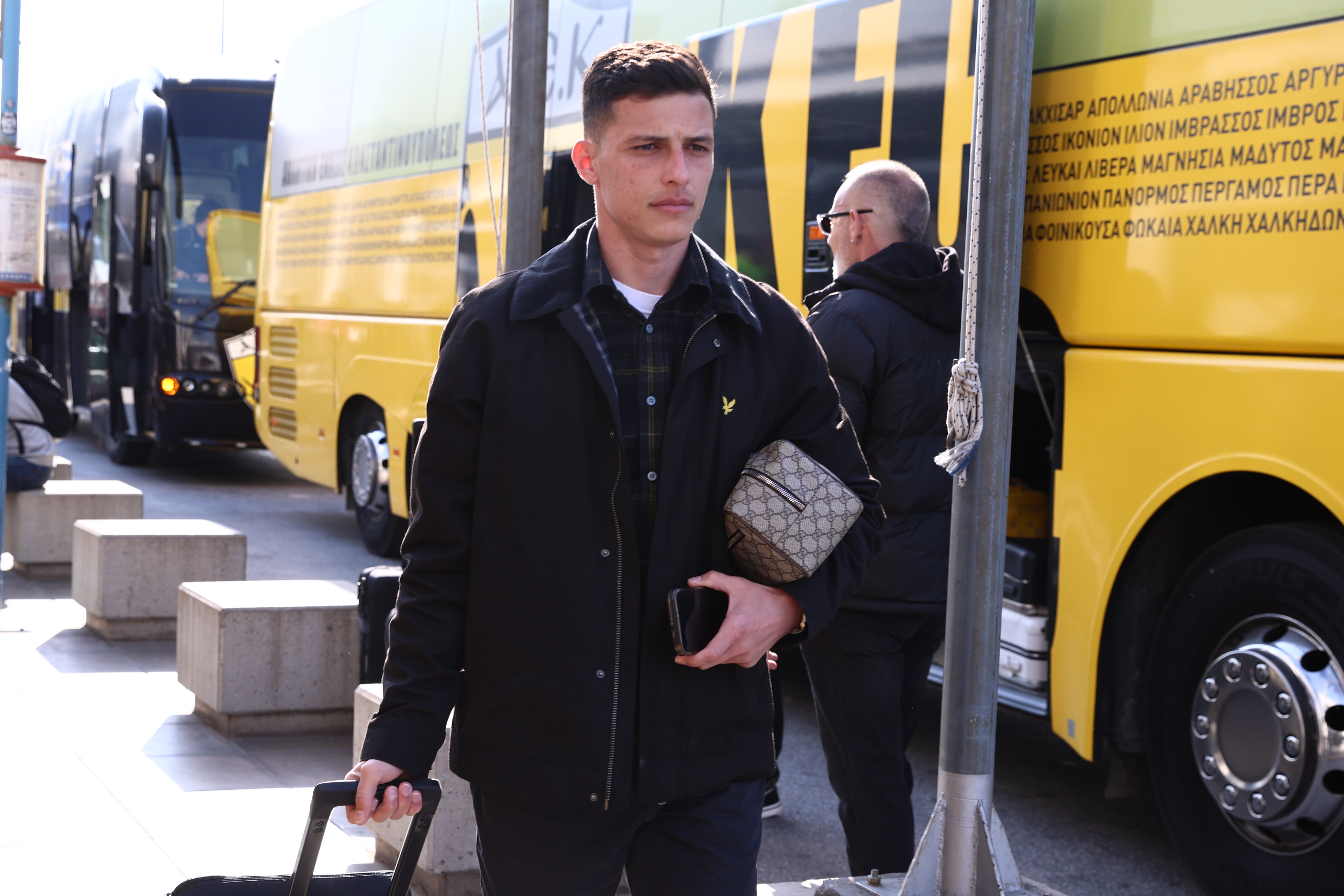 Στιγμές από την αναχώρηση της ΑΕΚ για Σλοβενία (ΦΩΤΟ)